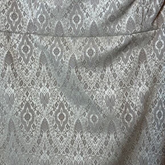 White House Black Market Brocade Strapless Dress Pale Gold Size 12 NEW - Picture 4 of 9